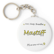 Mastiff Breathe yellow Keychain keychains