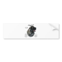 Mastiff (brindle fluff) History Design bumper stickers