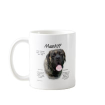 Mastiff (brindle) History Design mugs by GreyWolfCreation Mastiff (brindle) History Design mugs
