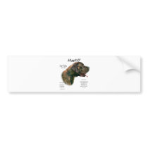 Mastiff (brindleapricot) History Design bumper stickers