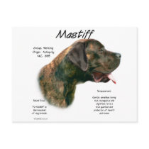 Mastiff (brindleapricot) History Design postcards