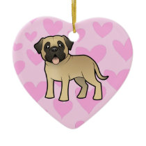 Mastiff / Bullmastiff Love Christmas Ornaments