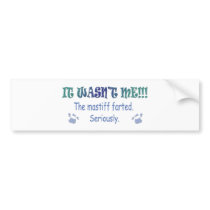 Mastiff Bumper Sticker