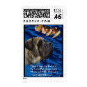 Mastiff Engraving Postage stamp
