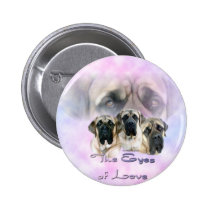 Mastiff Eyes of Love Button buttons