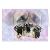 Mastiff Eyes of Love Card cards