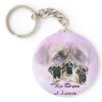 Mastiff Eyes of Love Keychain keychains