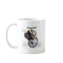 Mastiff (fawn fluffy) History Design mugs