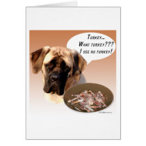 Mastiff (fawn) Turkey Greeting Cards