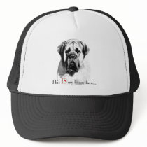 Mastiff Happy Face Hat
