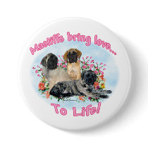 Mastiff Puppies Love to Life Button