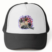Mastiff (puppies) Patriot Trucker Hat