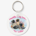 Mastiffs Love to Life Keychain