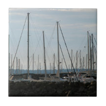 Masts In The Marina Tile