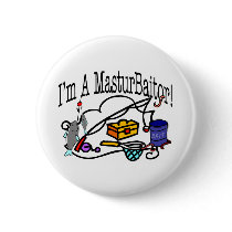 masturbaitor pinback button
