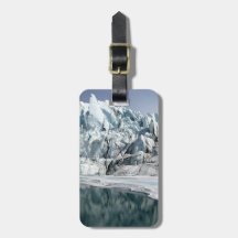 Matanuska Glacier Mouth Alaska Travel Bag Tag