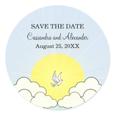 Match Made in Heaven Save the Date Stickers