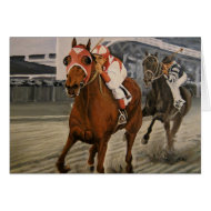 Match Race - Seabiscuit vs War Admiral Painting card