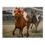 Match Race – Seabiscuit vs. War Admiral Painting Postcard