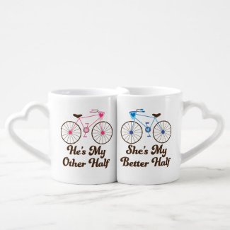 Matching Couples Better Half Love Mugs Lovers Mug Sets