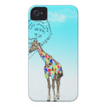 Matching giraffe heart iphone covers casemate cases