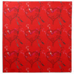 Matching Valentine's Day Napkin Sets - Red Hearts napkins