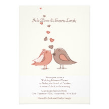 Mated Wedding Rehearsal Dinner Invitation