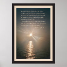 Mateo 5: 14-16 con Borde Print