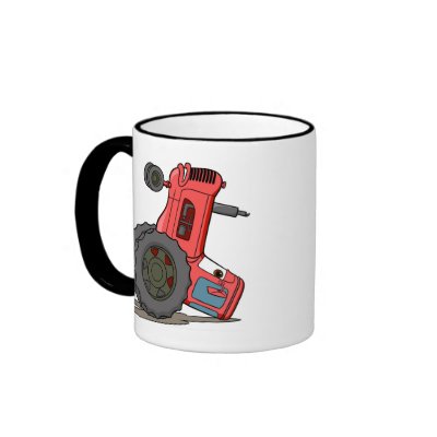 Mater the Tractor Tipped Over Disney mugs
