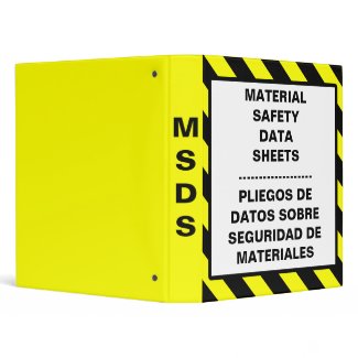 Material Safety Data Sheets Bilingual Binder binder