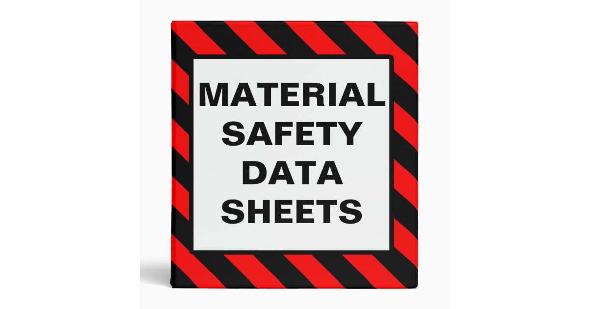 material-safety-data-sheets-red-binder-zazzle