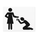 Material Woman - Man postcards