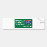 Materials Science Next Exit Bumper Stickers
