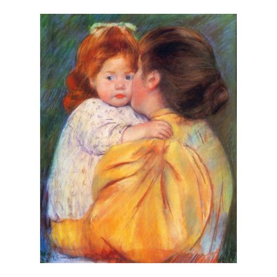Maternal Kiss, Mary Cassatt Posters by vintagegiftmall