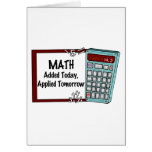 Math : Added Today, Applied Tomorrow cards