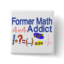 Math Addict Pinback Buttons