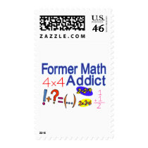 Math Addict Postage Stamps