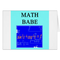 MATH BABE CARD