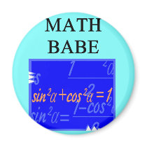 MATH BABE FRIDGE MAGNET