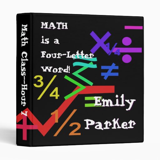 Math Binder Zazzle