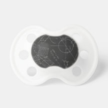 Math blackboard baby pacifiers