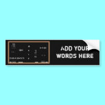 Math blackboard bumper stickers