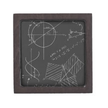 Math blackboard premium jewelry boxes