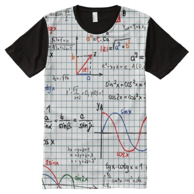 Math Cheat Sheet All-Over Print T-shirt