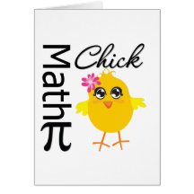 Math Chick Greeting Card