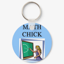 MATH CHICK keychains