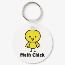 Math Chick keychains
