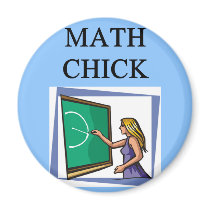 MATH CHICK magnets
