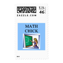 MATH CHICK postage
