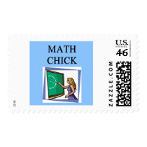 MATH CHICK postage